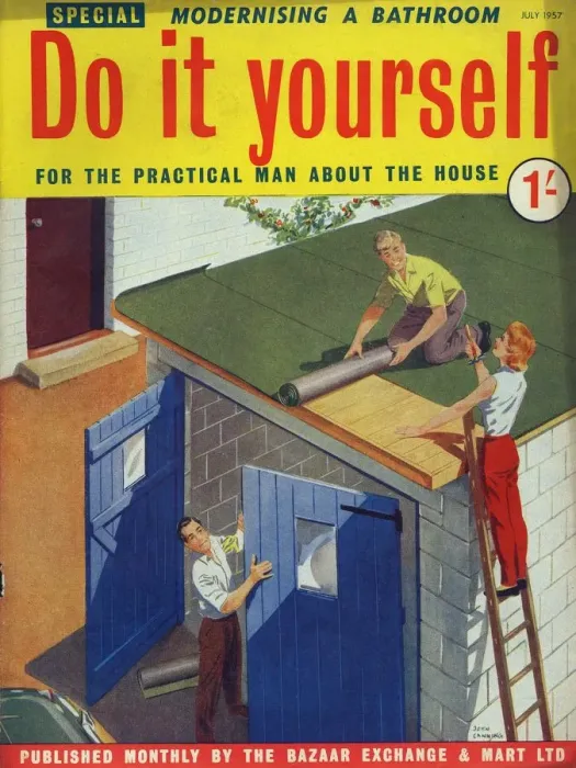 Framed Print : Do It Yourself 1957 1950s UK DIY do it yourself home improvement magazines improvements Framed Print : Do It Yourself 1957 1950s UK DIY do it yourself home improvement magazines improvements