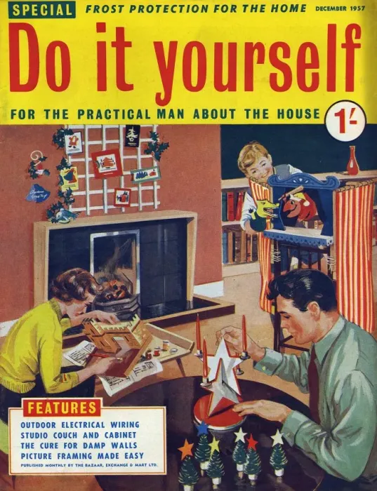 Framed Print : Do It Yourself 1957 1950s UK DIY do it yourself home improvement magazines improvements Framed Print : Do It Yourself 1957 1950s UK DIY do it yourself home improvement magazines improvements