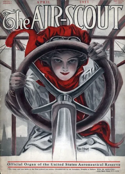 Framed Print : The Air-Scout 1911 1900s USA women pilots aeroplanes magazines Framed Print : The Air-Scout 1911 1900s USA women pilots aeroplanes magazines