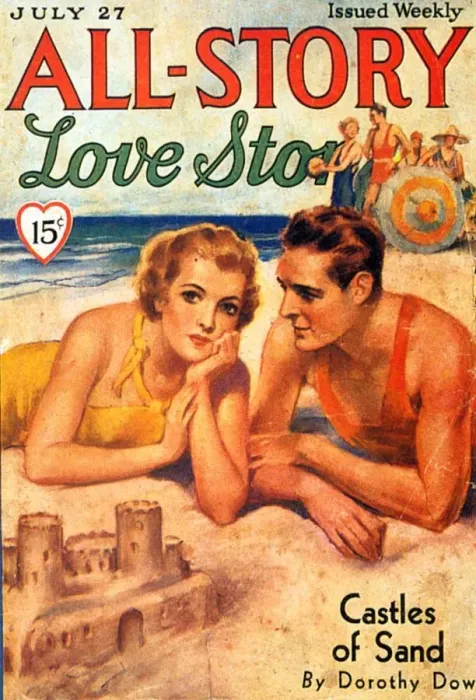 Framed Print : All-Story 1920s USA holidays love sand-castles sandcastles magazines Framed Print : All-Story 1920s USA holidays love sand-castles sandcastles magazines