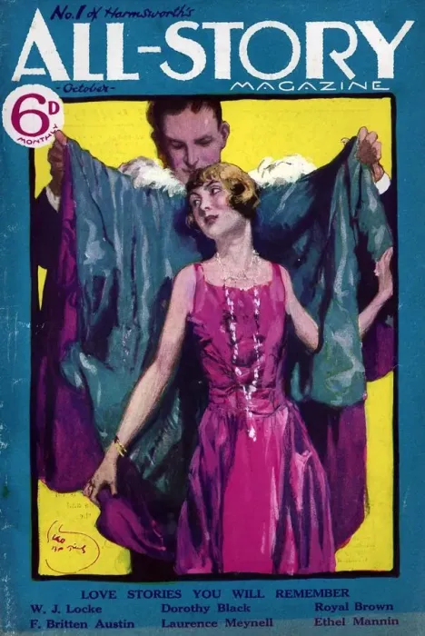 Framed Print : All-Story 1927 1920s UK first issue womens magazines clothing clothes Framed Print : All-Story 1927 1920s UK first issue womens magazines clothing clothes
