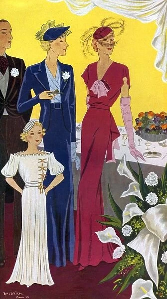 Baldrich 1936 1930s Spain cc womens dresses evening-dress eveningwear reception