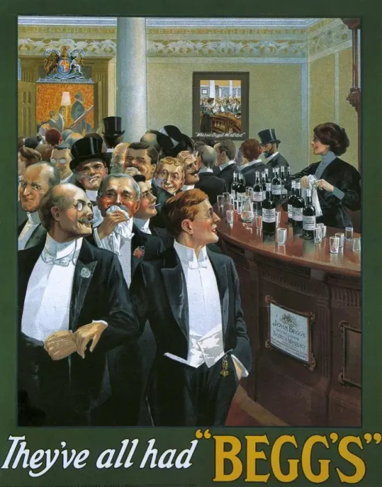 Framed Print : Beggs 1912 1910s UK whisky alcohol whiskey advert Beggs Scotch Scottish bars Framed Print : Beggs 1912 1910s UK whisky alcohol whiskey advert Beggs Scotch Scottish bars