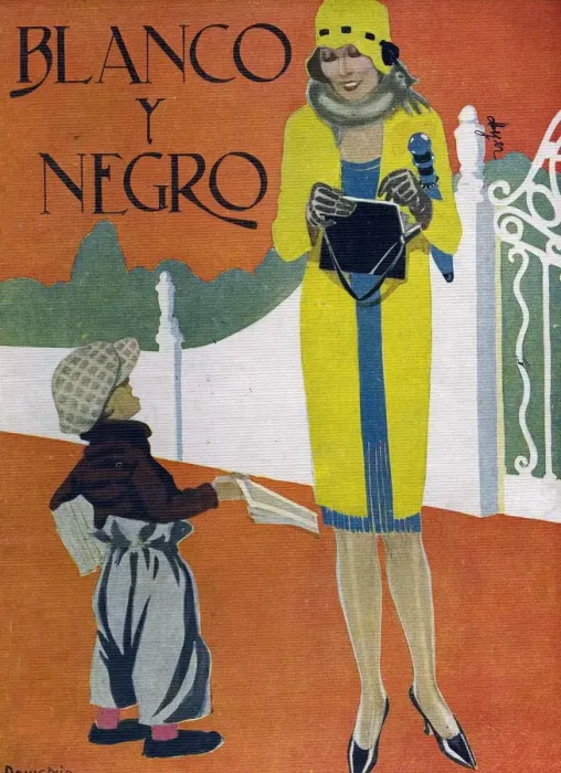 Framed Print : Blanco y Negro 1924 1920s Spain cc magazines paper boys newspapers