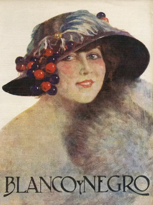 Framed Print : Blanco y Negro 1930 1930s Spain cc hats womens furs portraits magazines Framed Print : Blanco y Negro 1930 1930s Spain cc hats womens furs portraits magazines