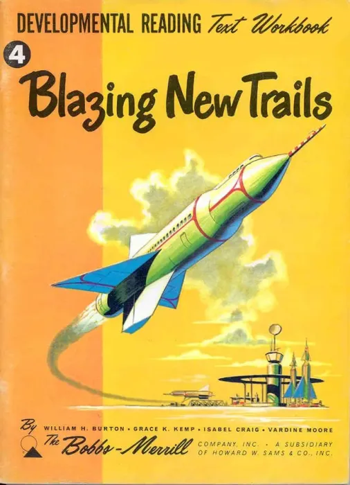 Framed Print : Blazing New Trails 1950s USA rklf Bobbs-Merrill Company spaceships space ships rockets Framed Print : Blazing New Trails 1950s USA rklf Bobbs-Merrill Company spaceships space ships rockets