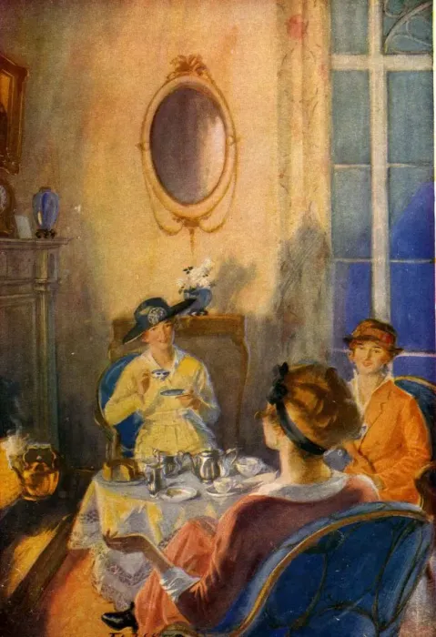 Framed Print : British Gas association 1920s USA CC drinking tea afternoon Framed Print : British Gas association 1920s USA CC drinking tea afternoon