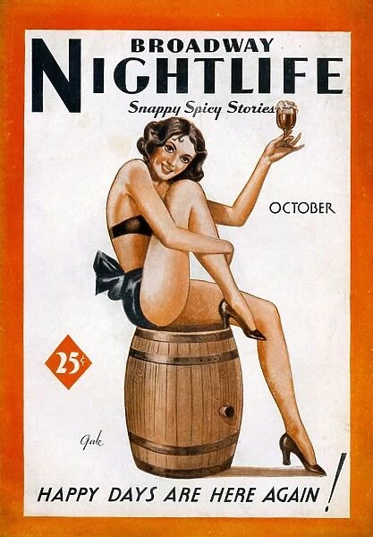 Broadway Nightlife 1933 1930s USA glamour pin-ups magazines mens