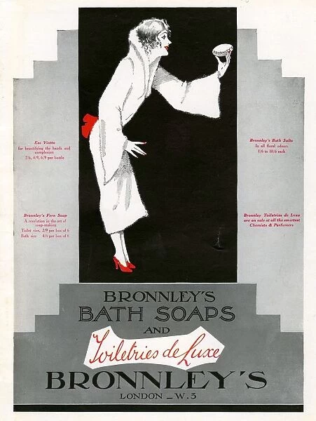 Bronnleys 1920s UK CC bromleys soap art deco