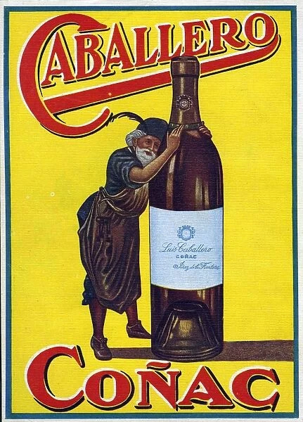 Caballero 1935 1930s Spain cc brandy conac cognac alcohol