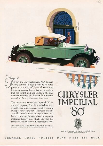 Chrysler Imperial 1927 1920s USA cc cars Chrysler