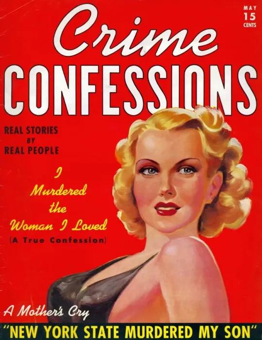 Framed Print : Crime Confessions 1931 1930s USA pulp fiction magazines Framed Print : Crime Confessions 1931 1930s USA pulp fiction magazines