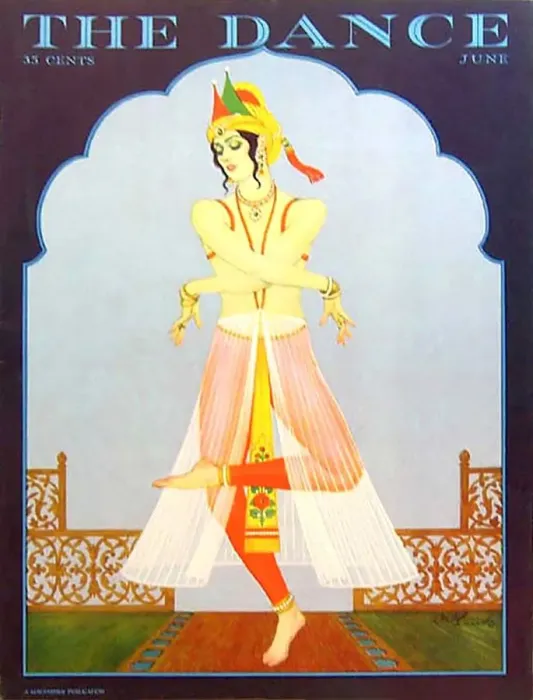 Framed Print : The Dance 1927 1920s USA magazines exotic Oriental Indian maws Framed Print : The Dance 1927 1920s USA magazines exotic Oriental Indian maws