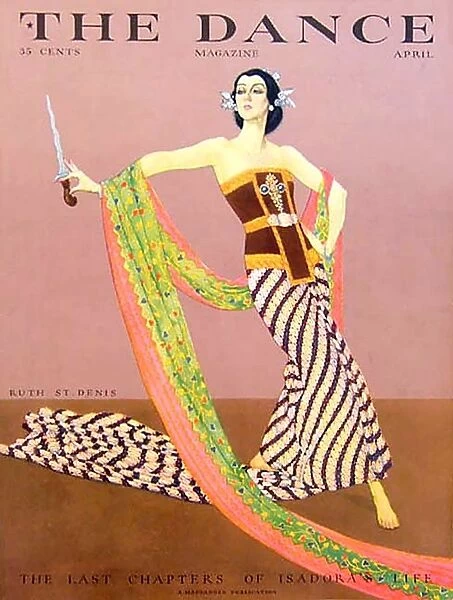 The Dance 1929 1920s USA Ruth St Denis magazines knives maws