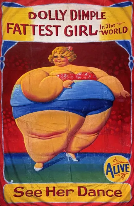 Framed Print : Dolly Dimple 1900s freaks show dieting fat heavy entertainers Framed Print : Dolly Dimple 1900s freaks show dieting fat heavy entertainers