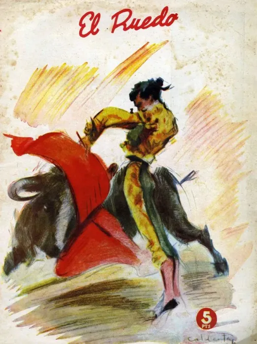 Framed Print : El Ruedo 1954 1950s Spain cc magazines bull fights fighting matadores matadors dangerous Framed Print : El Ruedo 1954 1950s Spain cc magazines bull fights fighting matadores matadors dangerous