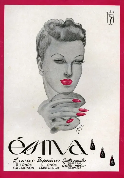 Framed Print : Esma 1942 1940s Spain cc face creams beauty moisturiser skin care skincare Framed Print : Esma 1942 1940s Spain cc face creams beauty moisturiser skin care skincare