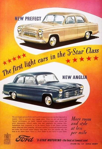 Ford Prefect /  Ford Anglia 1950s UK cars