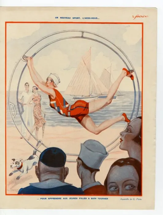 Framed Print : France Le Sourire Magazine Plate
