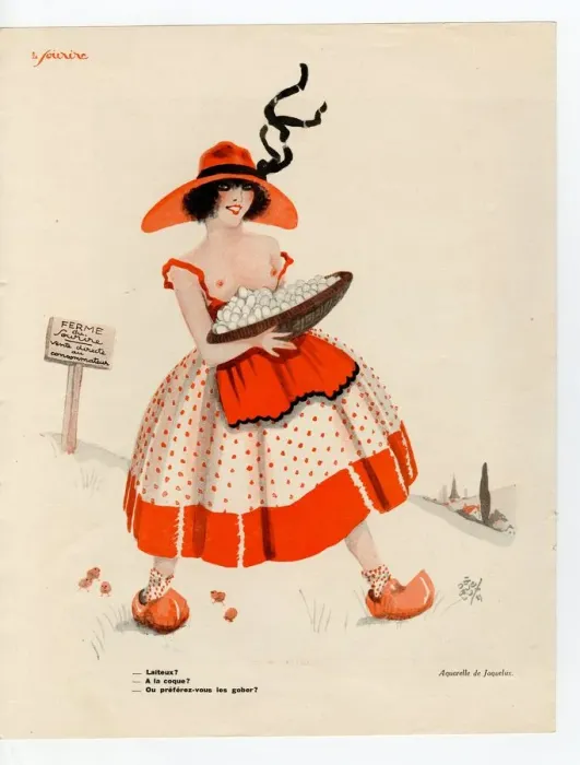 Framed Print : France Le Sourire Magazine Plate