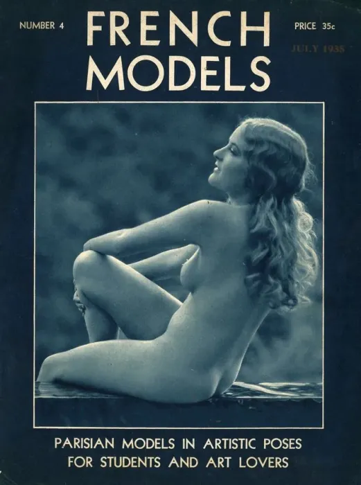 Framed Print : French Models 1930s USA nudes nudity naked magazines mens Framed Print : French Models 1930s USA nudes nudity naked magazines mens
