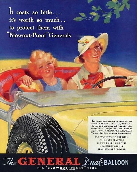 General 1930s USA tyres women woman drivers driving