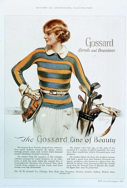 Gossard 1920s USA womens underwear golf