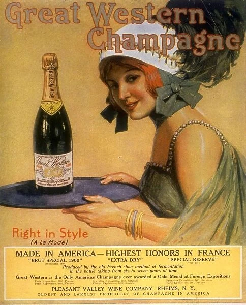 Great Western Champagne 1920s USA alcohol