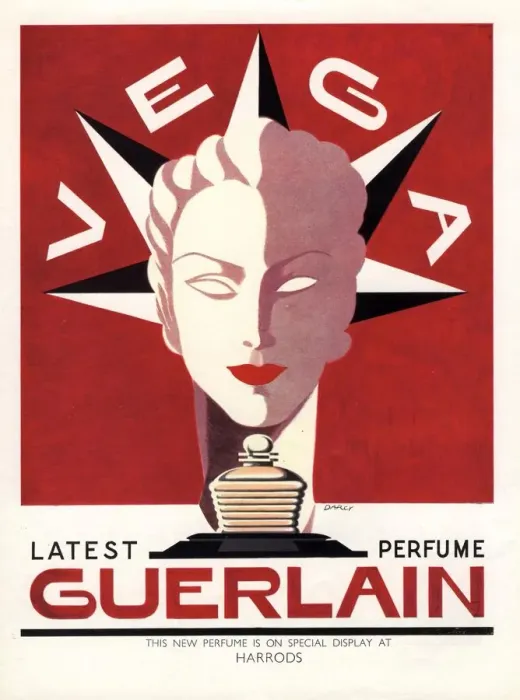 Framed Print : Guerlain 1940s UK guerlain vega art deco womens Framed Print : Guerlain 1940s UK guerlain vega art deco womens