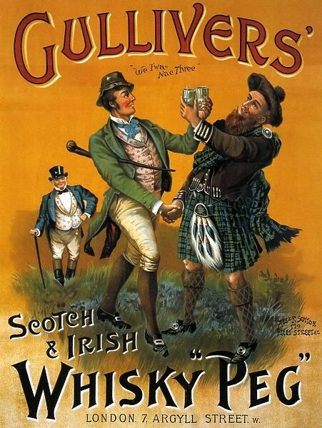 Gullivers 1899 1890s UK whisky alcohol whiskey advert Gullivers Scotch Scottish