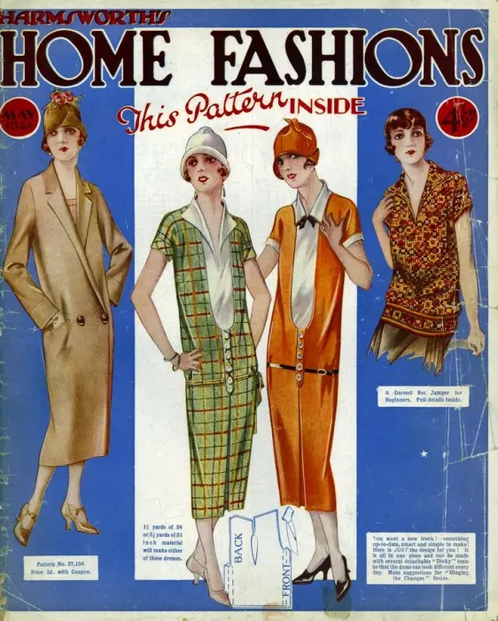 Framed Print : Harmsworths Home Fashion 1925 1920s UK womens magazines Framed Print : Harmsworths Home Fashion 1925 1920s UK womens magazines