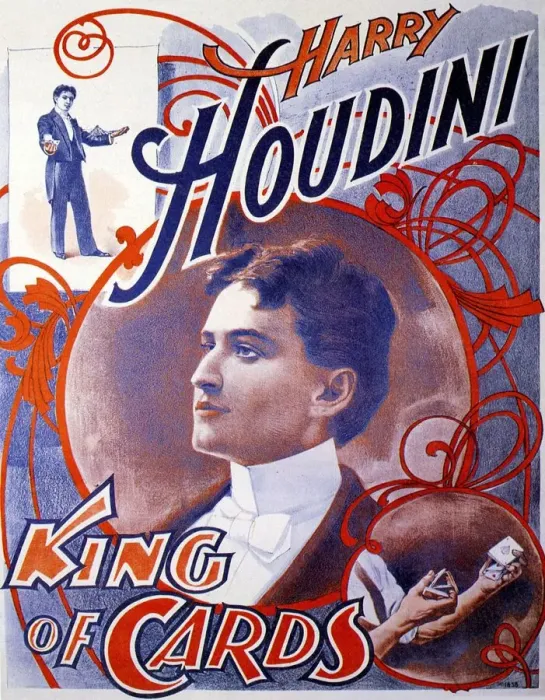 Framed Print : Harry Houdini 1910s UK escapologist magicians born 1874 Eric Weiss