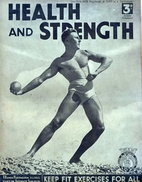 Framed Print : Health and Strength 1938 1930s UK body building fitness exercise gay magazines builders Framed Print : Health and Strength 1938 1930s UK body building fitness exercise gay magazines builders
