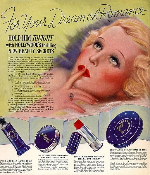 Hollywood 1930s USA make-up makeup make up red lipstick womens portraits iws