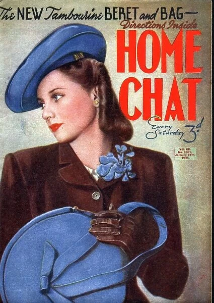 Home Chat 1940s UK womens portraits magazines