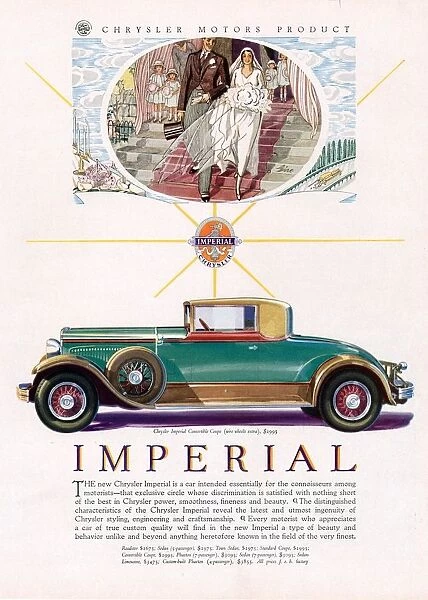 Imperial chrysler 1929 1920s USA cc cars weddings brides grooms