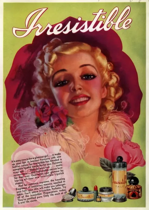 Framed Print : Irresistible 1930s USA make-up makeup make up womens womens portraits iws Framed Print : Irresistible 1930s USA make-up makeup make up womens womens portraits iws