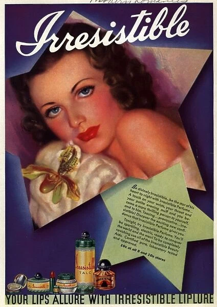 Irresitible 1930s USA make-up makeup make up womens womens portraits flowers iws