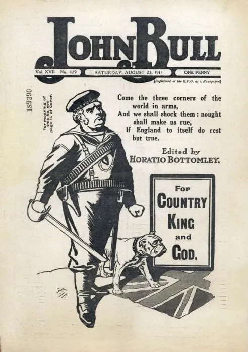 Framed Print : John Bull 1914 1910s UK patriotism patriots magazines Framed Print : John Bull 1914 1910s UK patriotism patriots magazines