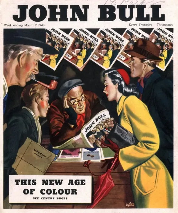 Framed Print : John Bull 1946 1940s UK newspapers magazines first edition in colour Framed Print : John Bull 1946 1940s UK newspapers magazines first edition in colour