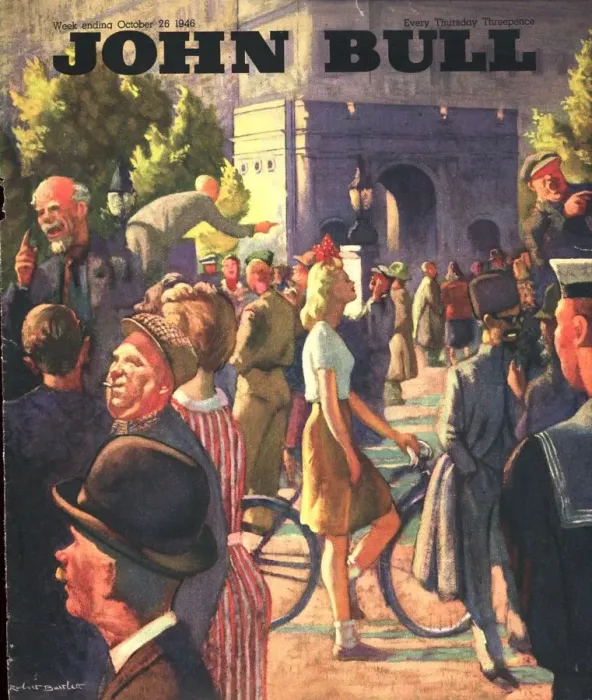 Framed Print : John Bull 1946 1940s UK speakers corner london magazines Framed Print : John Bull 1946 1940s UK speakers corner london magazines