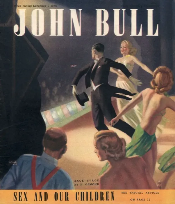 Framed Print : John Bull 1946 1940s UK stage musicals dancers magazines dancing Framed Print : John Bull 1946 1940s UK stage musicals dancers magazines dancing