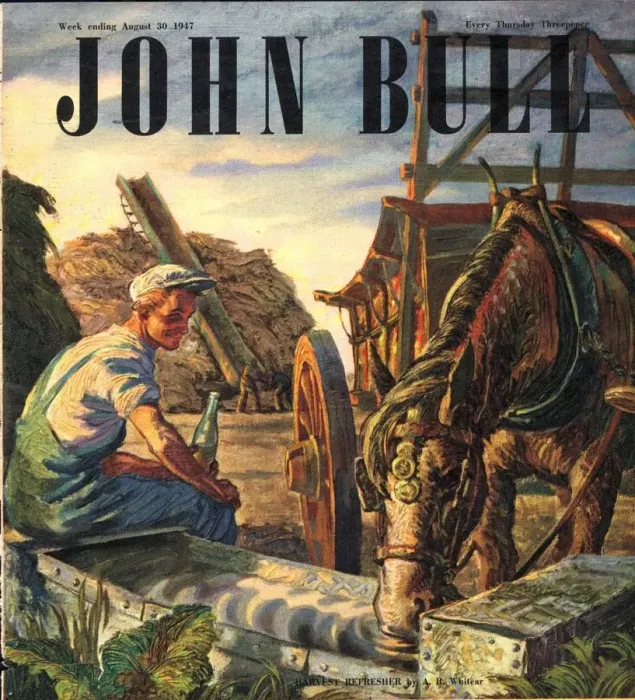 Framed Print : John Bull 1947 1940s UK farms farmers farming magazines Framed Print : John Bull 1947 1940s UK farms farmers farming magazines