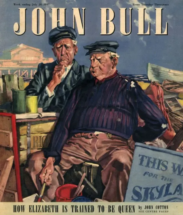 Framed Print : John Bull 1947 1940s UK magazines nautical seaside holidays Framed Print : John Bull 1947 1940s UK magazines nautical seaside holidays