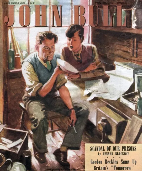 Framed Print : John Bull 1947 1940s UK nautical model making diy magazines do it yourself Framed Print : John Bull 1947 1940s UK nautical model making diy magazines do it yourself