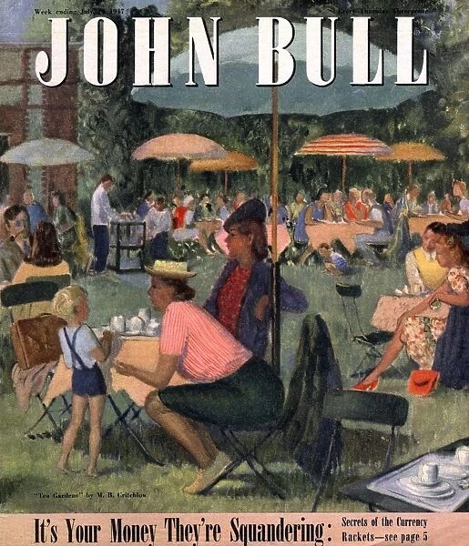 John Bull 1947 1940s UK picnics magazines food eating parks