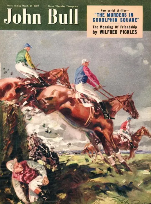 Framed Print : John Bull 1947 1940s UK riding horses horse racing magazines Framed Print : John Bull 1947 1940s UK riding horses horse racing magazines