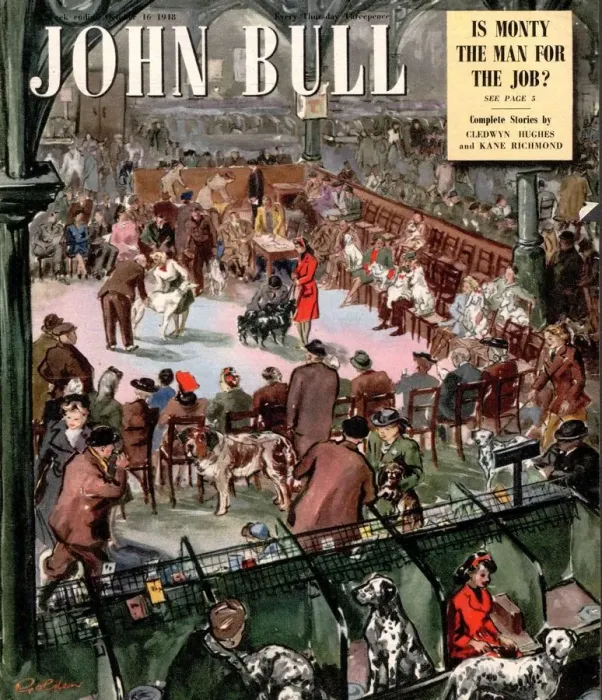 Framed Print : John Bull 1948 1940s UK dogs john bull crufts shows magazines Framed Print : John Bull 1948 1940s UK dogs john bull crufts shows magazines