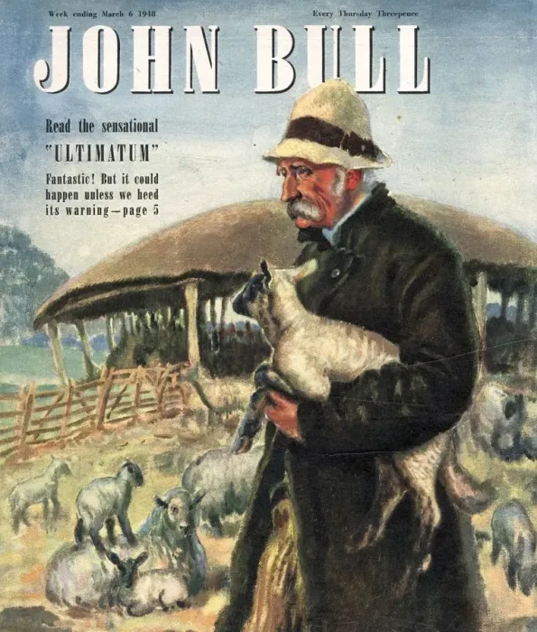 Framed Print : John Bull 1948 1940s UK farms farmers sheep lambs magazines Framed Print : John Bull 1948 1940s UK farms farmers sheep lambs magazines