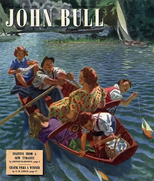 John Bull 1948 1940s UK rowing boats the on rivers magazines